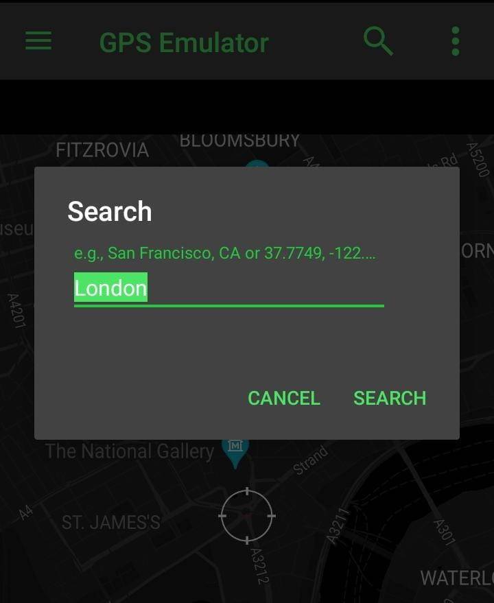 GPS-Emulator-Search-Location
