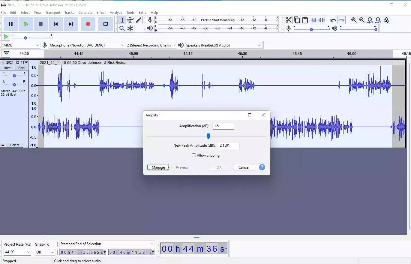 如何在 Audacity 的编辑软件中让你的音频更响亮