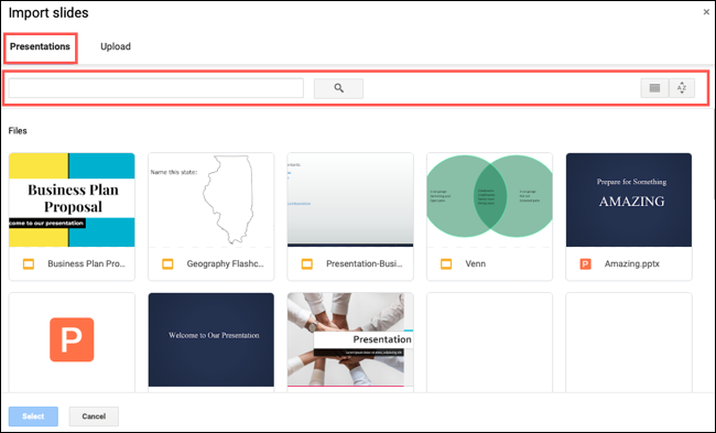 PresentationsTab-GoogleSlidesImportSlides PresentationsTab-GoogleSlidesImportSlides