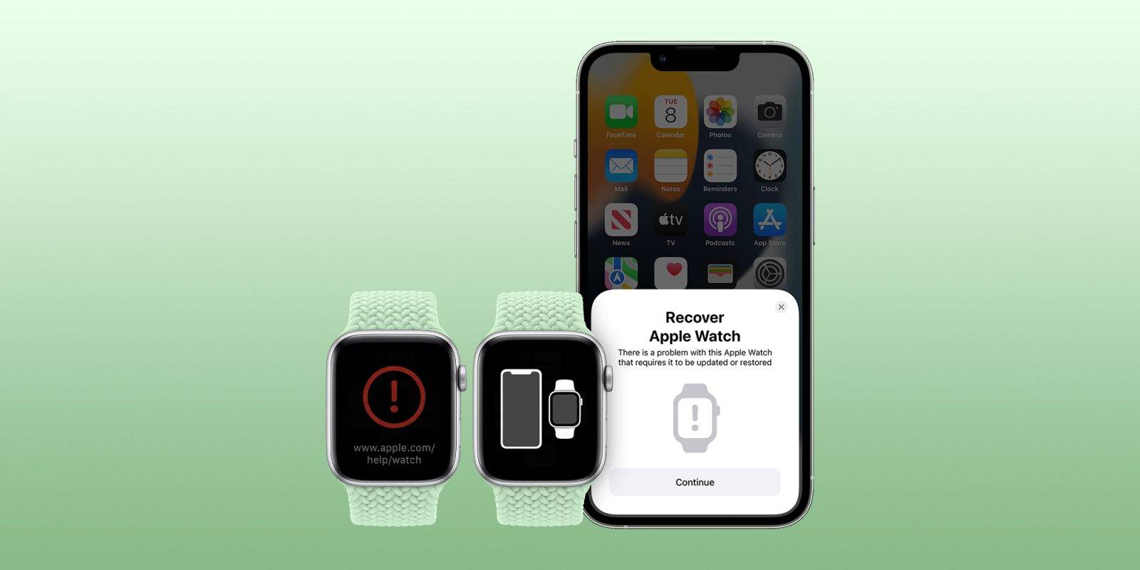 Apple Watch 固件现在可以从运行 iOS 15.4 的 iPhone 恢复