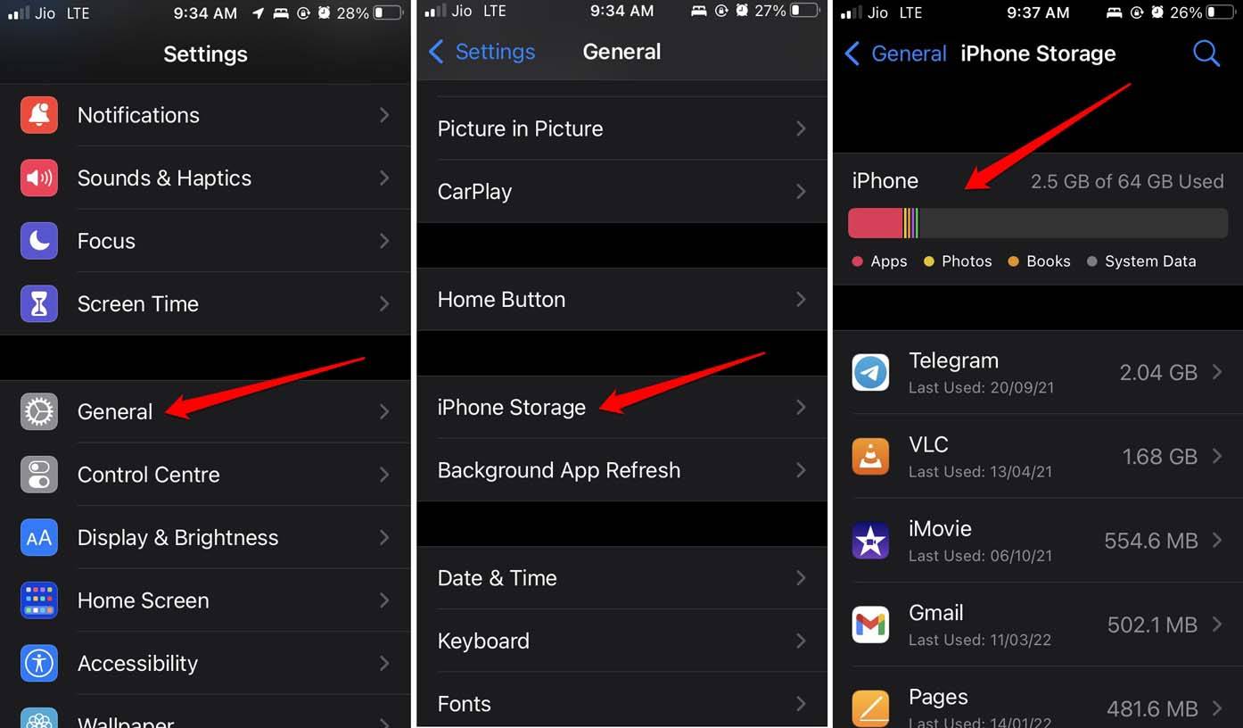 check-iPhone-storage