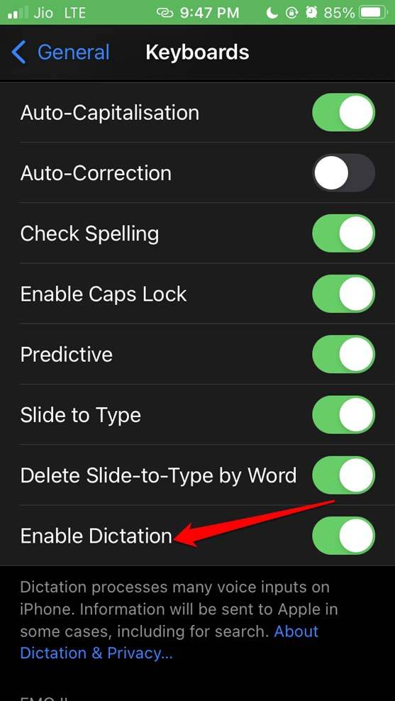 enable-dictation-feature-on-iOS