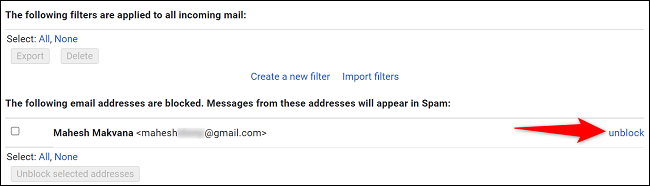 如何在 Gmail 上取消阻止某人