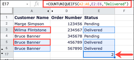 IfText-GoogleSheetsCountUnique IfText-GoogleSheetsCountUnique