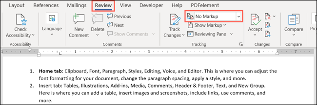 如何在 Microsoft Word 中隐藏或删除评论