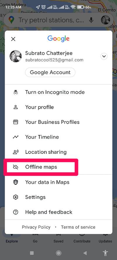 Offline-maps