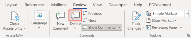 ReviewDelete-WordHideDeleteComments