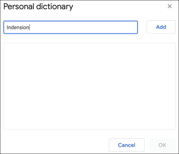 AddWord-GoogleDocsPersonalDictionary