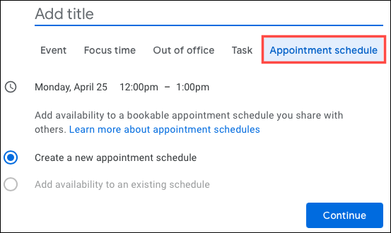 CreateEvent-GoogleCalAppointmentSchedules
