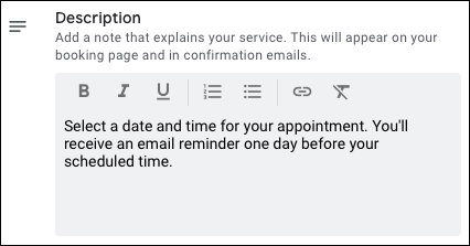 Description-GoogleCalAppointmentSchedules