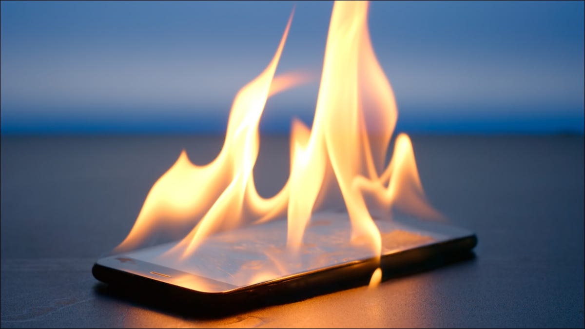 Phone-on-fire