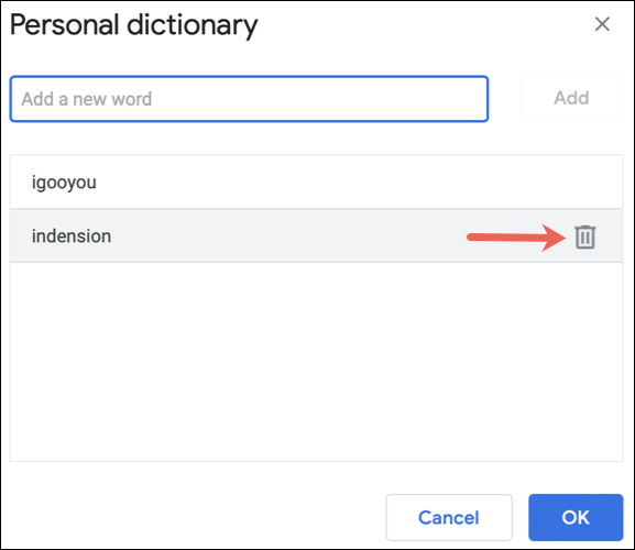 RemoveWord-GoogleDocsPersonalDictionary