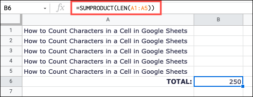 SUBPRODUCTLEN-GoogleSheetsCountCharacters