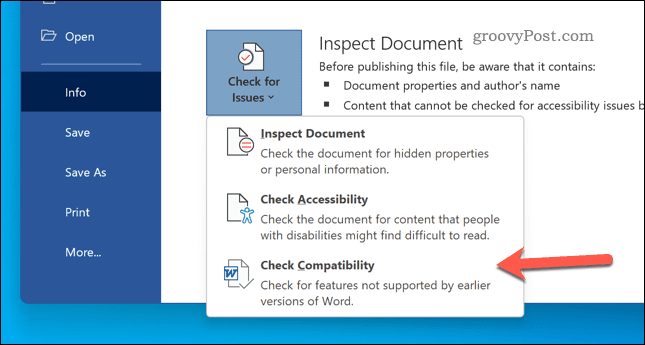 Word-Inspect-Document-Compatibility