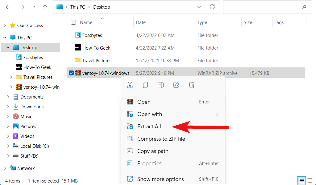 Click-on-extract-all-on-the-Ventoy-zip-file-e1653667432378