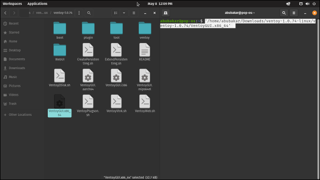 Drag-and-drop-ventoy