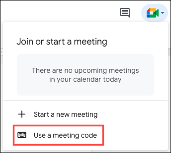 如何从文档、表格或幻灯片开始或加入 Google Meet