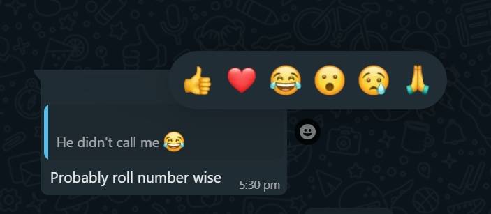WhatsApp-reactions