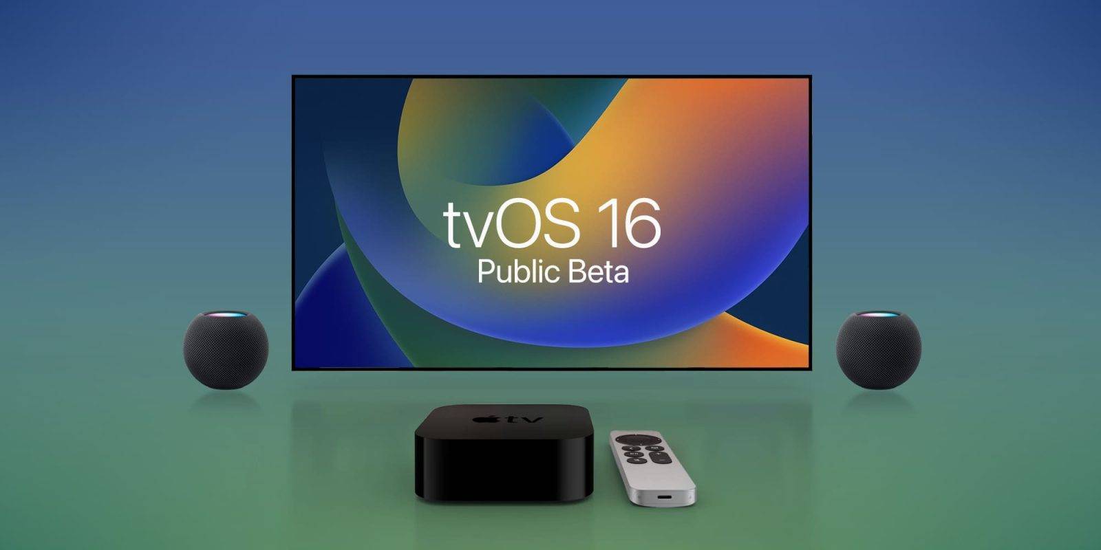Apple 播种第一个 tvOS 16 公测版，下载方法如下