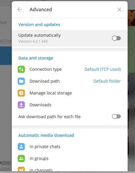 Telegram-desktop-disable-automatic-updates