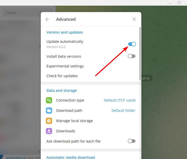 Telegram-for-desktop-disable-automatic-updates