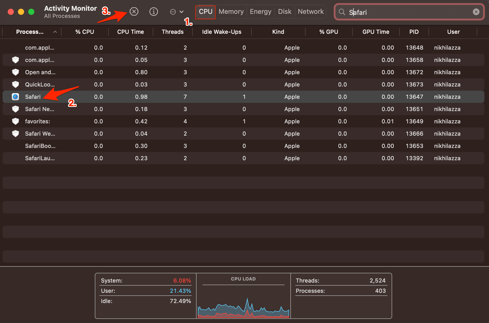 Close_Safari_process