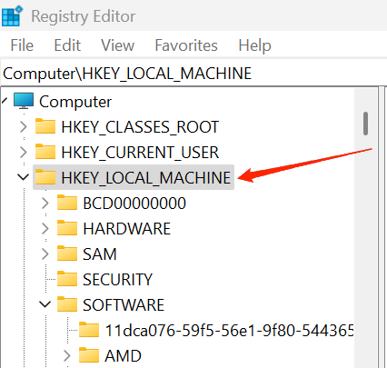 HKEY_LOCAL_MACHINE
