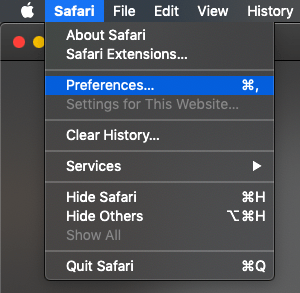 Safari-Preferences...