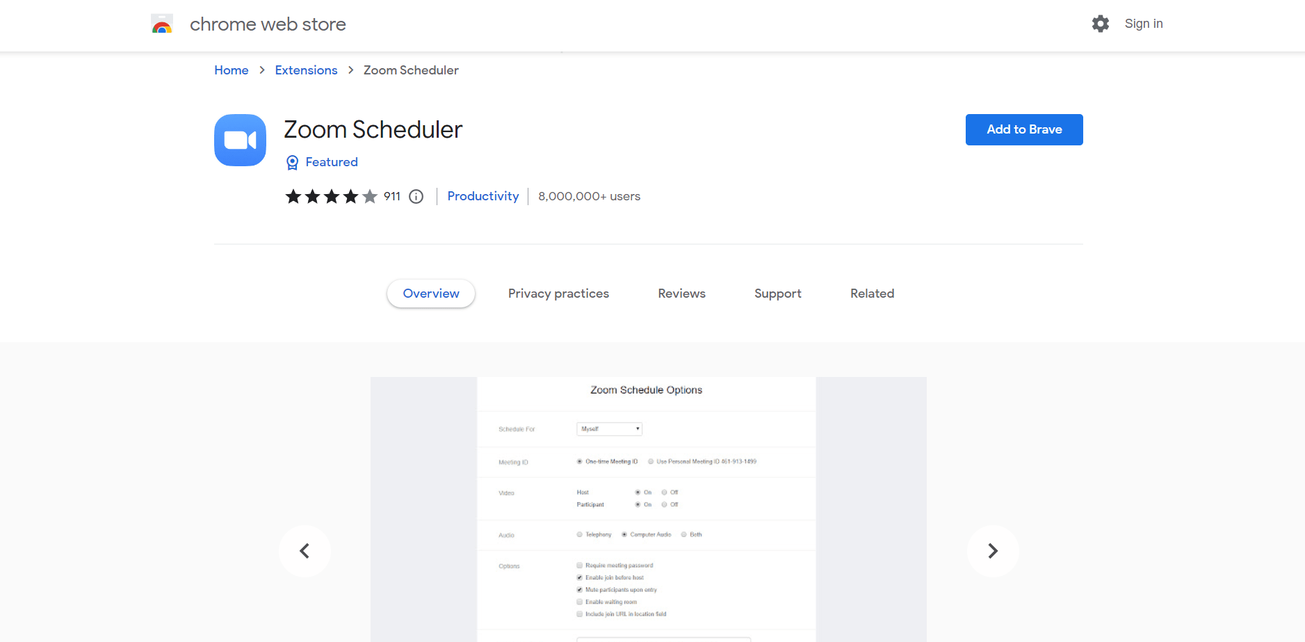 Zoom_Scheduler_Chrome_Extension