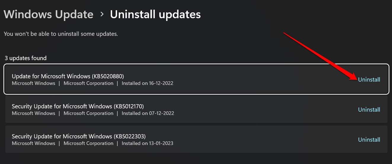 uninstall-Windows-update