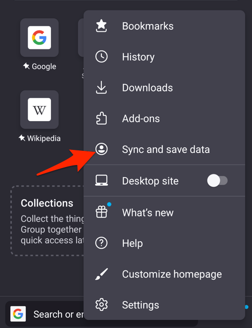 Sync_and_save_data_menu_option_in_Firefox_for_Android