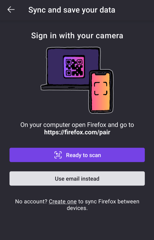 Sync_and_save_your_data_Ready_to_scan_or_Use_email_instead_option