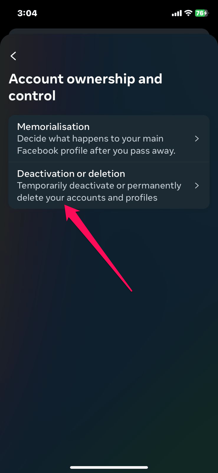 deactivation