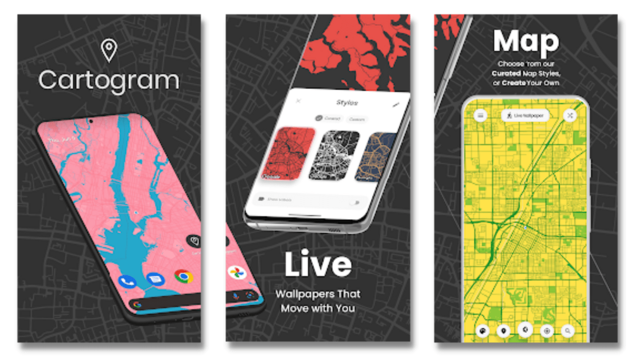 Cartogram-Live-Map-Wallpaper