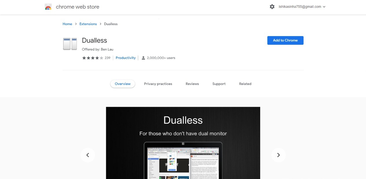 Dualless-Chrome-Extension