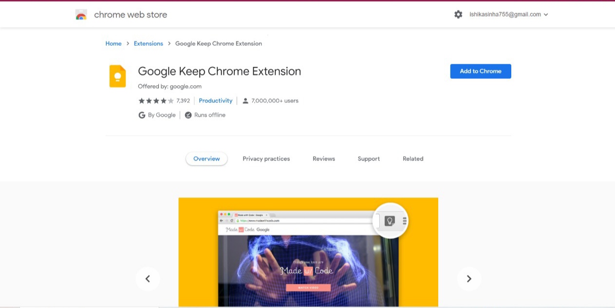 Google-Keep-Chrome-Extension