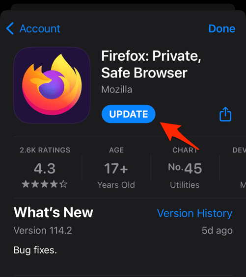 Update_Firefox_browser_app_on_iPhone_in_Apple_App_Store