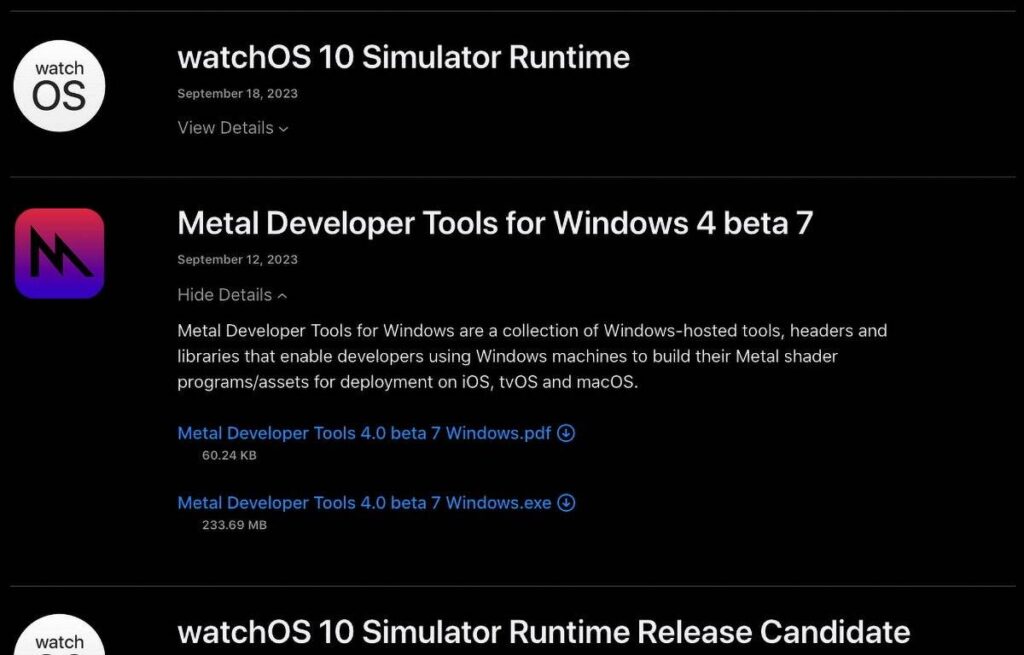 如何开始使用适用于 Windows 的 Metal Developer Tools-表盘吧