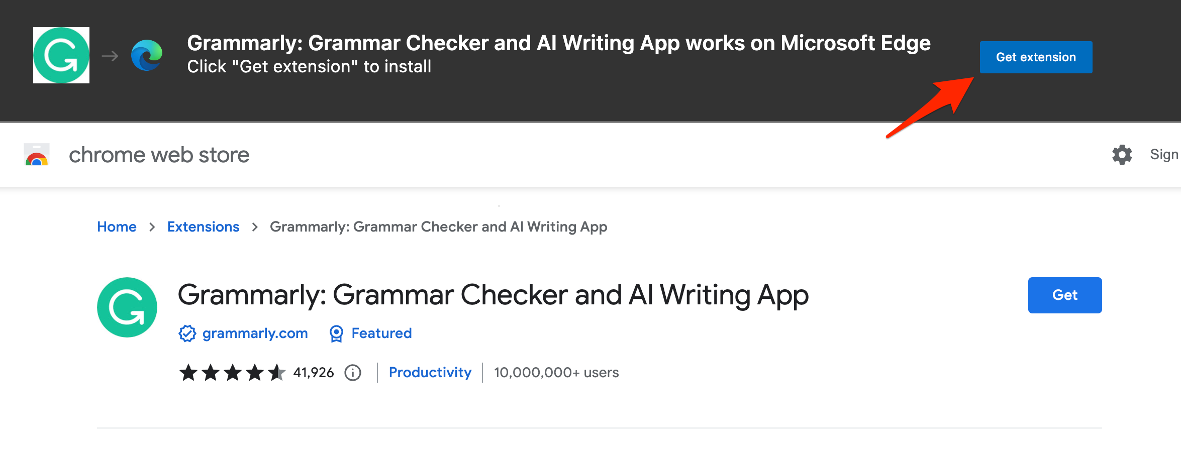 Get_Chrome_Webstore_Extension_on_Edge_browser
