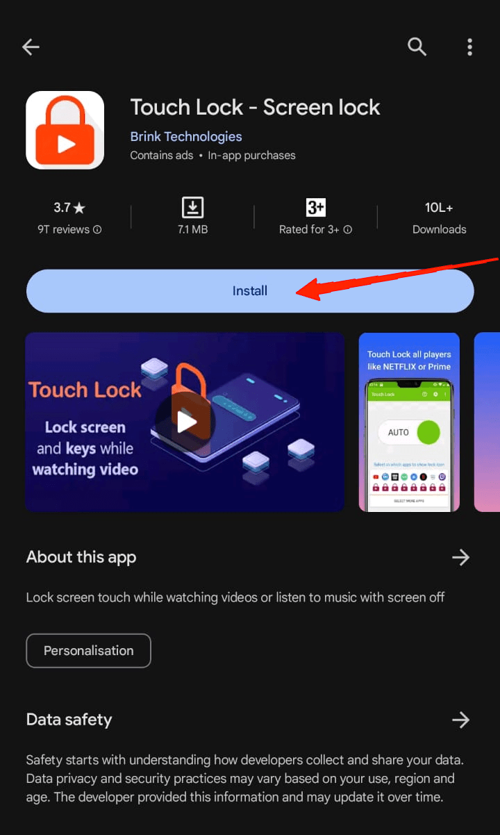 Touch-Lock-Install
