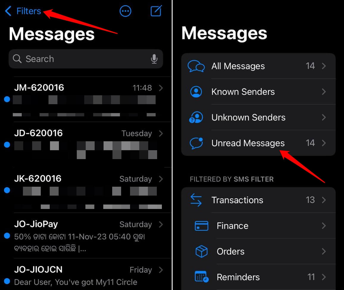how-to-access-unread-message-on-iphone