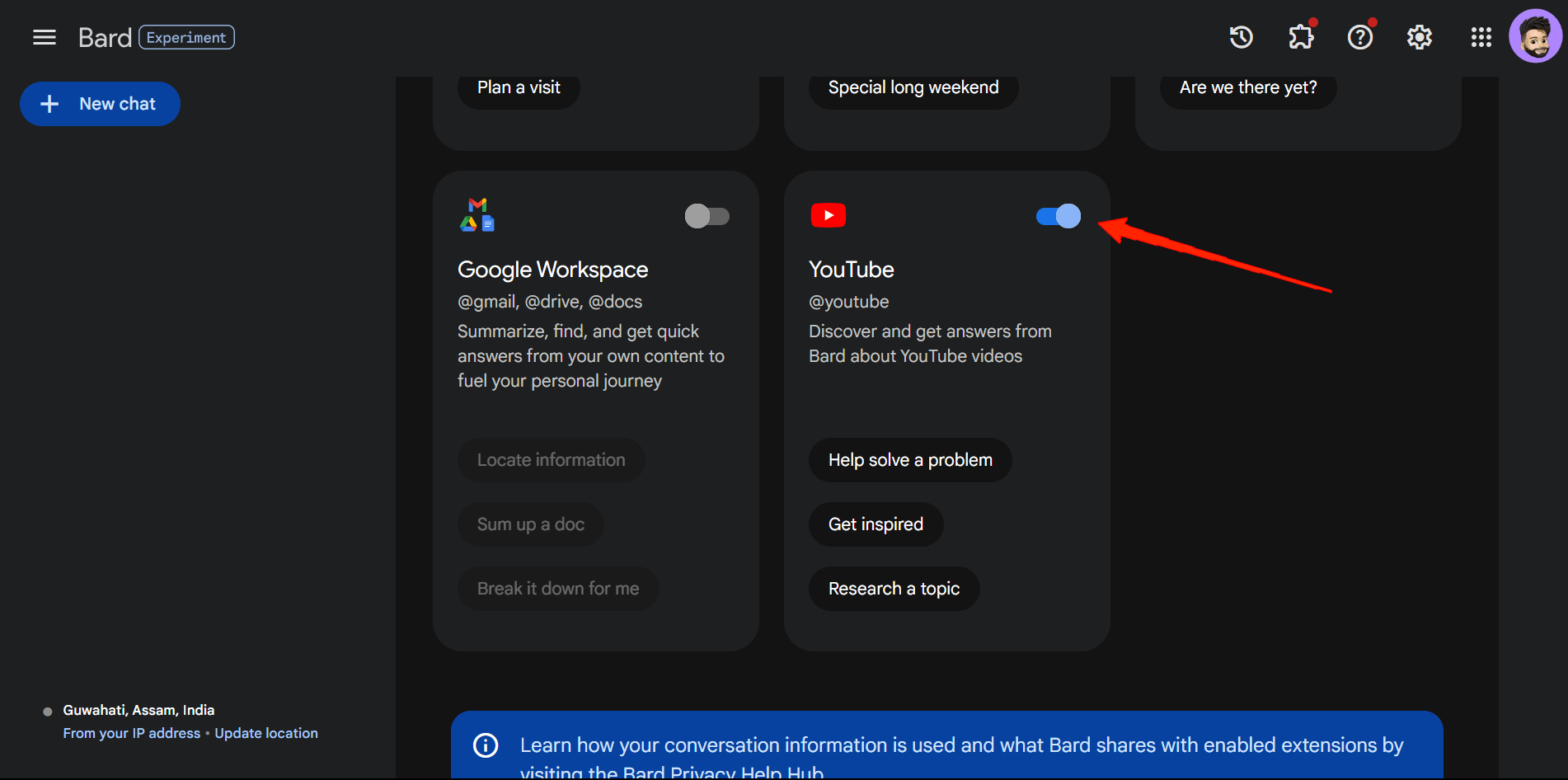 Google-Bard-extensions
