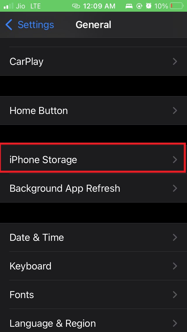iphone-Storage