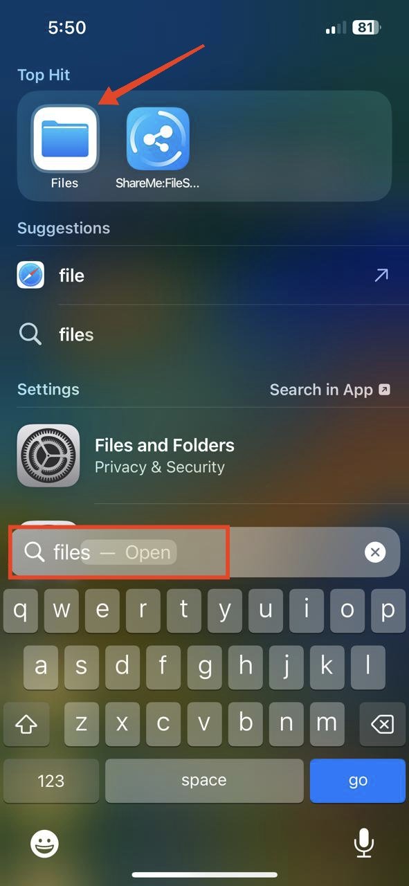 open-the-files-app